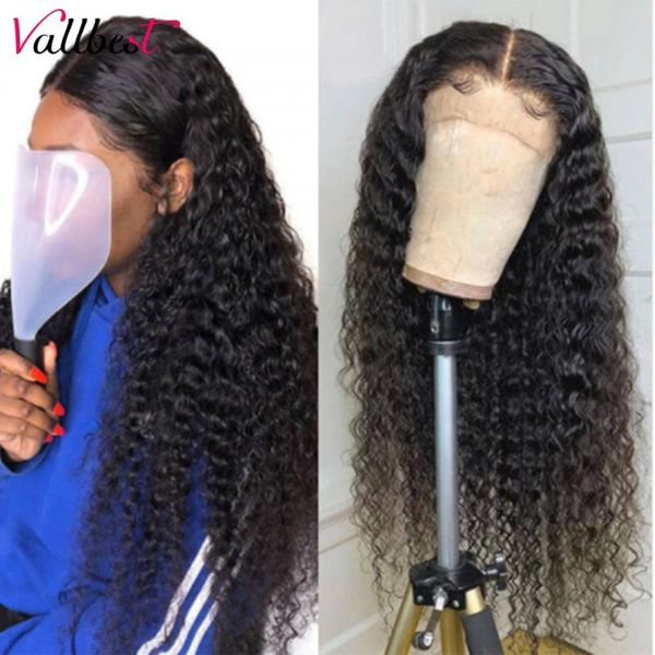 

lace wigs vall hair water wave 13*1+4*1 part wig brazilian remy t 150 density pre plucked with baby for woman, Black;brown