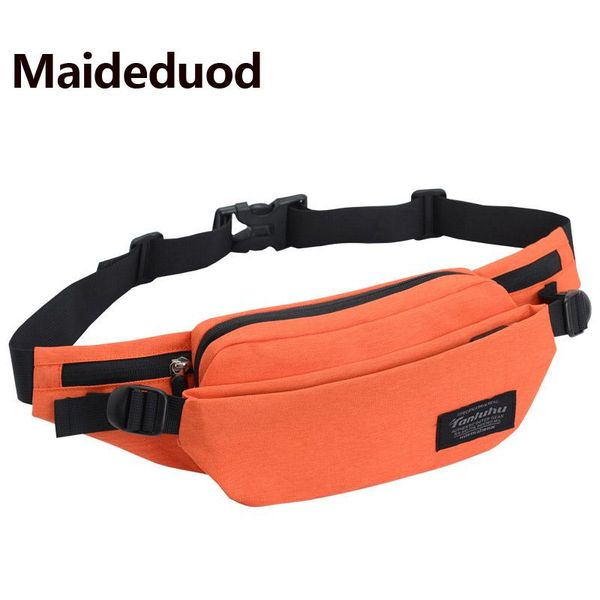 

waist bags maideduod brand waterproof nylon pack bag men casual shoulder fanny women belt pouch money phone bum hip