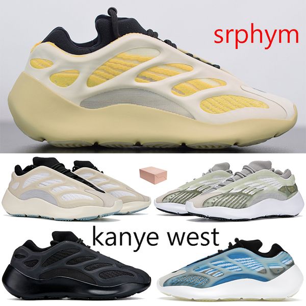 

srphym kanye west 700 v3 glow in the dark men women shoes azareth alvah azael reflective sneakers skeleton running shoes