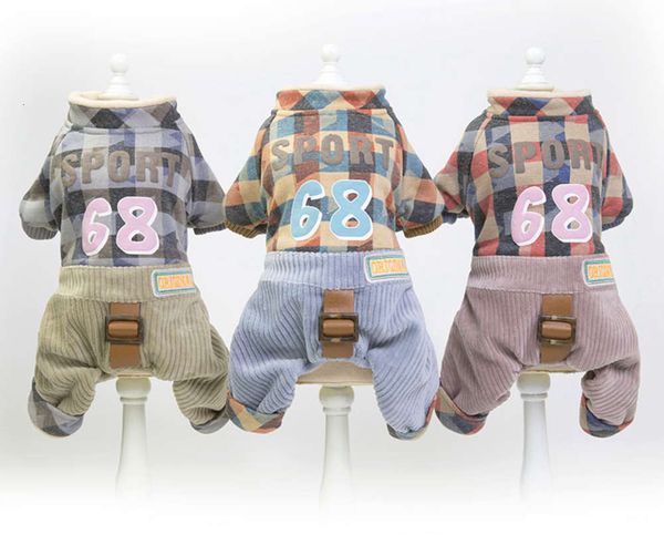 

bear teddy pet dog autumn and winter four legged clothing 118