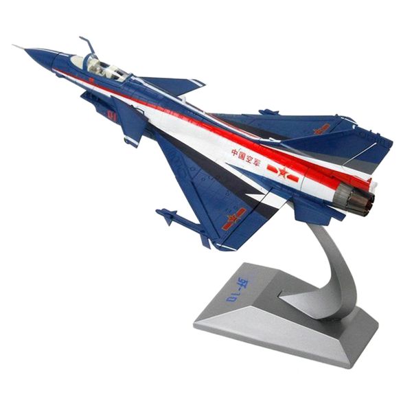 

1:48 scale metal die-cast aviation plane j-10 fighter aircraft airplane model with alloy stand display collectibles