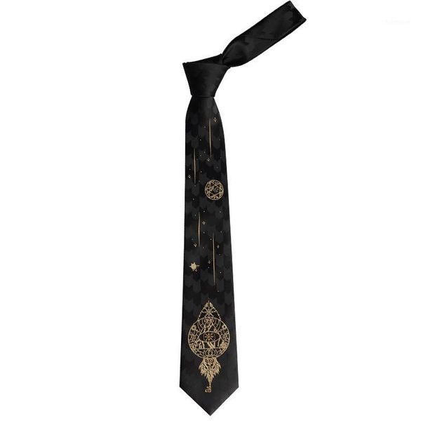 

new male men's original design students personality gift necktie magic secret key bronzing embroidery black white1, Blue;purple