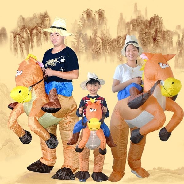 

jgmlq park selling parent-child party puppet toy toy amusement inflatable horse inflatable puppet show costume costume halloween 6puxy