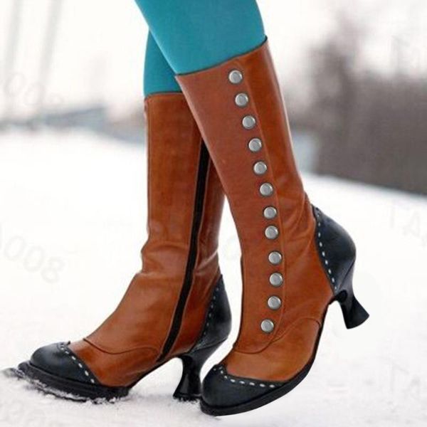 

boots women winter shoes knee high big size quality leather brand wool and plush 10.221, Black