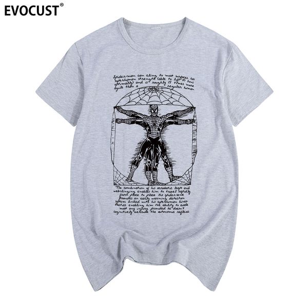 

spiderman vitruvian funny latest unique summer print t-shirt cotton men t shirt new women tee sport hooded sweatshirt hoodie