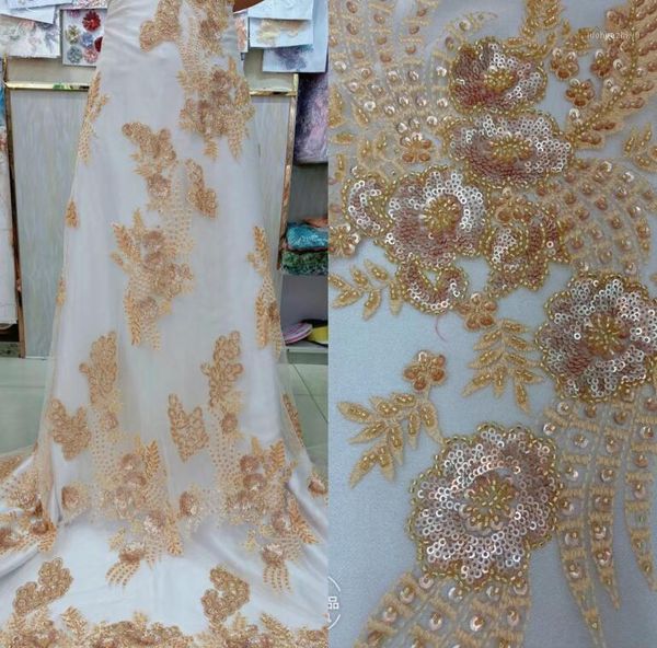 

ribbon sat-58.9805 fashionable sequins tulle embroidery french net lace fabric for party dress1, Pink;blue