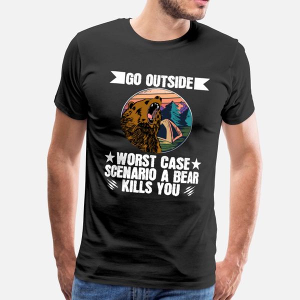 

go outside worst case scenario a bear kills you t shirt cool retro tracksuit hoodie sweatshirt