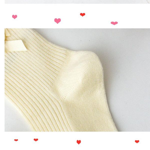 

candy lace solid color lovely sweet girl fashion bow socks pure cotton fungus light mouth cotton wome qylzui, Black