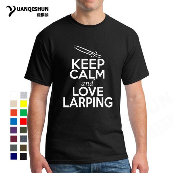 

keep calm and love larping letter print funny larping 16 colors boutique short sleeve tees sport hooded sweatshirt hoodie men t shirt