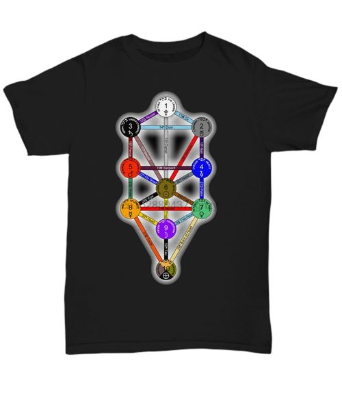 

occult kabbalah shirt - qabalistic tree of life sephirot symbol - esoteric tee summer o neck tee shirt sport hooded sweatshirt hoodie