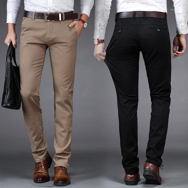 

mrmt 2019 brand spring / summer men's trousers cotton bomb straight casual pants for male youth slim casual pants trouser1, Black