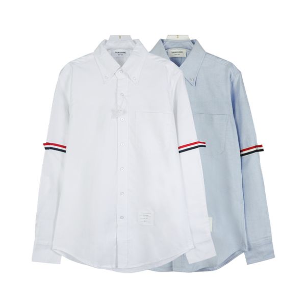 

рубашка втулки ленты с длинным рукавом, White;black