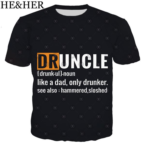 

the druncle style 3d print shirts graphic funny funny men clothing