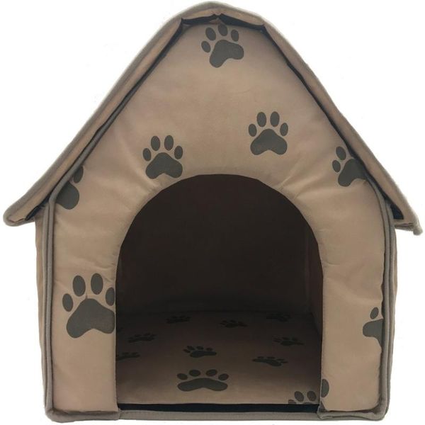

Small Dog House Nest Cute Print Portable Detachable Foldable Dog Cat Sleeping House Washable Soft Pet Nest