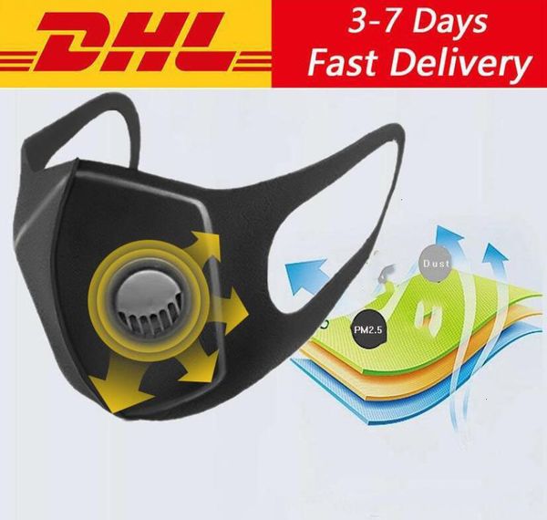 

factoryv4wudust stock anti valve in disposable with dhl protective dustproof pm2.5 mask ing