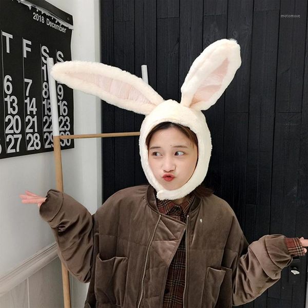 

beanie/skull caps cute girls hat plush ears earflap cap head warmer with earflaps headgear hats selfie prop h1111, Blue;gray