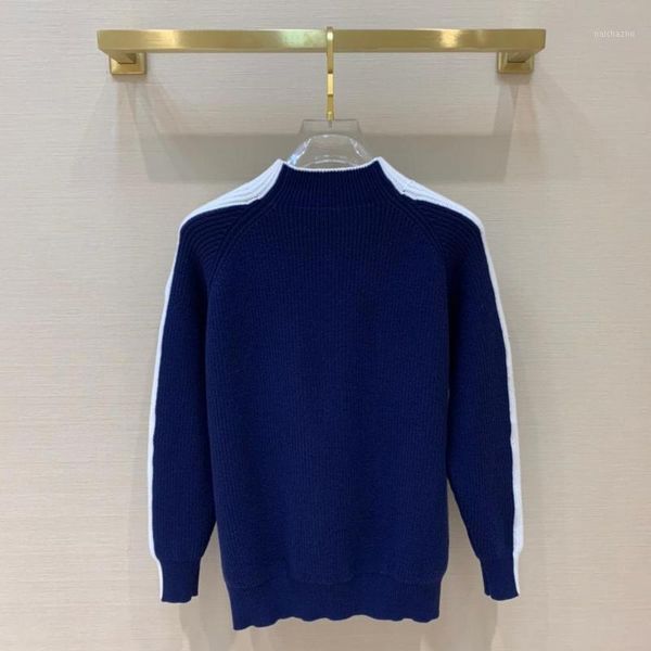 

k10703 fashion men's sweaters 2020 runway european design party style men's clothing1, White;black