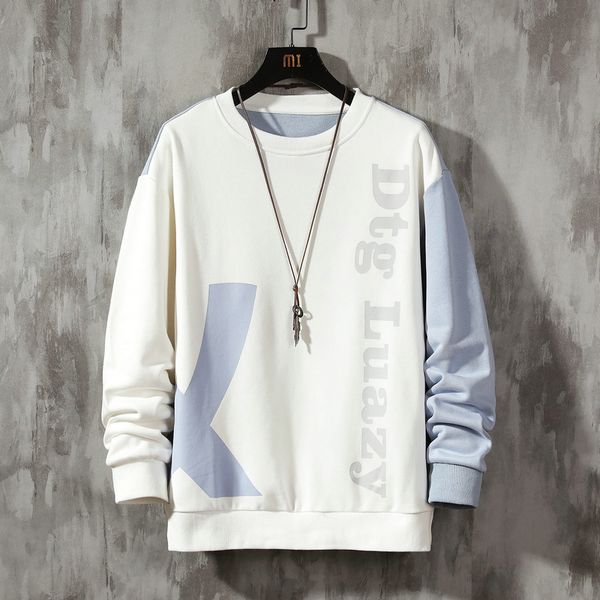 

new fashion brand hoodies 2021 spring autumn hip hop casual men's black white sweatshirts punk streetwear clothes gmm9