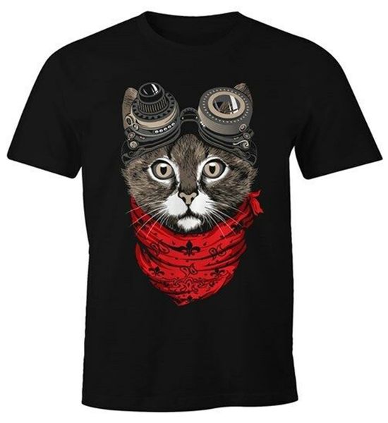 

mens t-shirt cat cat steam-punk moonworks Â® gym tee shirt sport hooded sweatshirt hoodie
