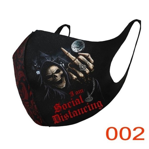 

halloween skull pattern scarf diamond rhinestone decoration warm accessories cover women wedding