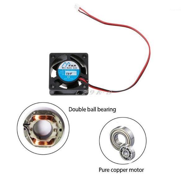 

dc 12v 2-pin 5 blade cooler brushless mini cooling fan 40201