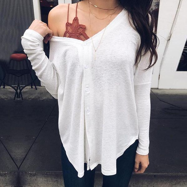 

2018 autumn knitted sweaters women cardigan outwear coats long sleeve winter basic sweaters coat overcoat female clothing1, White;black