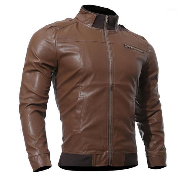 

men's pu jackets coats motorcycle leather jacket men autumn spring leather clothing male casual coats clothes plus size xxxl1, Black;brown