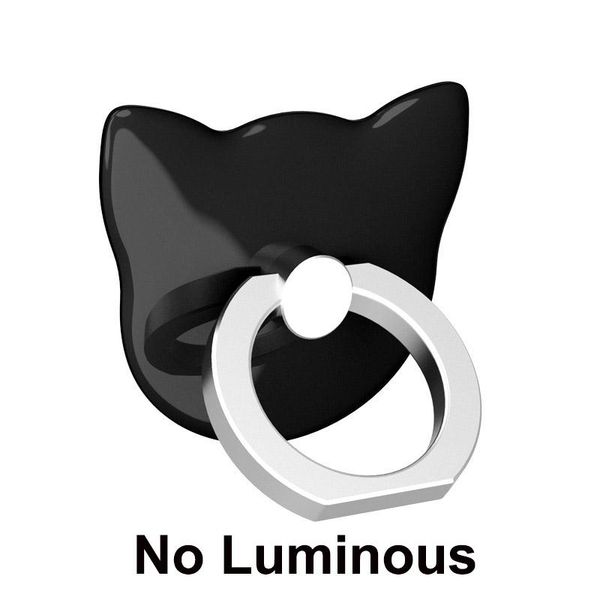 

phone grip model luminous mobile phone lazy cat head buckle for mobile phones 360 degree rotating luminous finger ring jllbtp xjfshop
