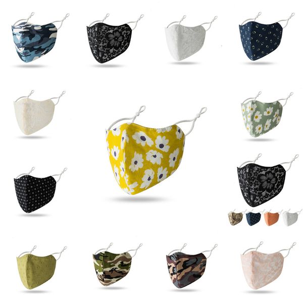 

mask black reusable cotton face women adjustable ear buckle masks breathable dustproof washable facemask 6 n0ate