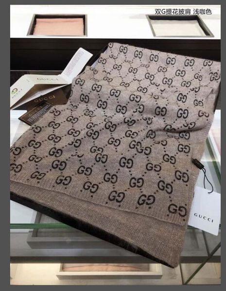 

новая мода шелковый шарф человек женская весна зима шаль шарф шарфы gucci размер 180x70cm 6 цветов, Blue;gray