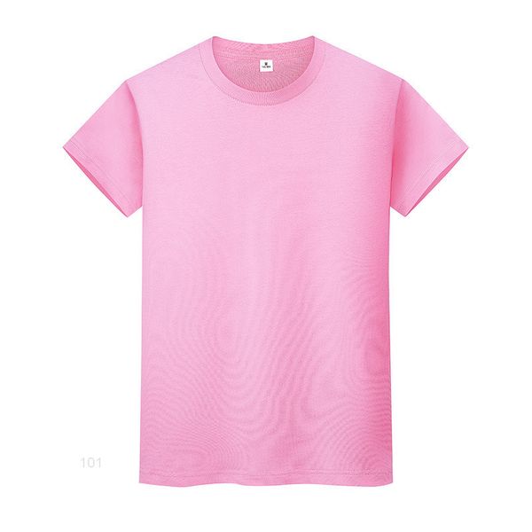 

new round neck solid color t-shirt summer cotton bottoming shirt short-sleeved mens and womens half-sleeved gwj2iio