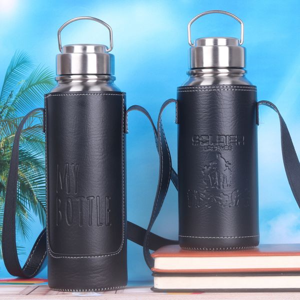 

304 stainless steel thermos cup all-steel large-capacity water cup outdoor sport climbing portable travel pot insulation thermos vacuum cup