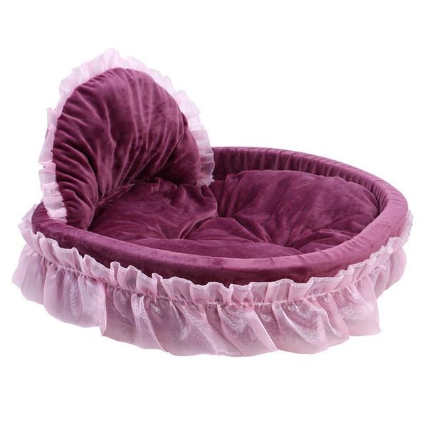 

pet deluxe dog and puppy girl selling new bow lace princess bed ultra comfort padded rim cushion for dogs may29