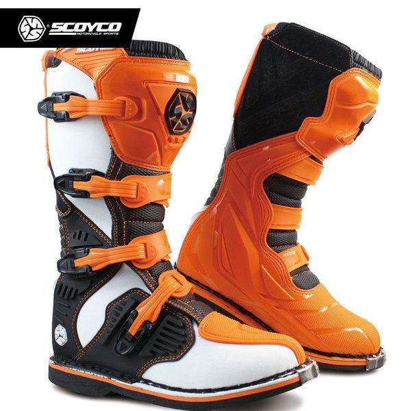 

scoyco mbm001 motorcycle boots color off-road racing boots heavy protective gear motocross motorbike riding long knee high shoes