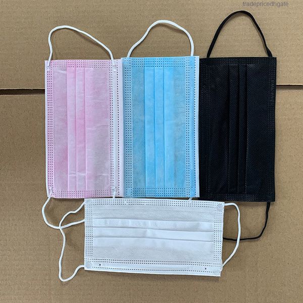 

face proof sale dust disposable mouth cover 3 layers non-woven earloop nose masks