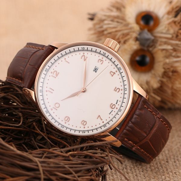 

new spot popular men's leisure imported movement, Slivery;brown