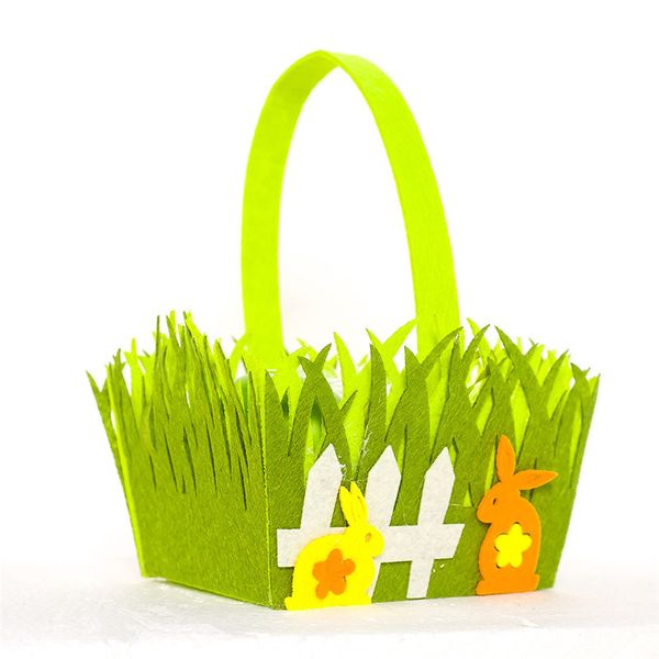 

easter basket cock bunny printing coloful egg cartoon rabbit non-woven tote bag kids gifts egg bucket candy storage basket handbag gg12004, Black