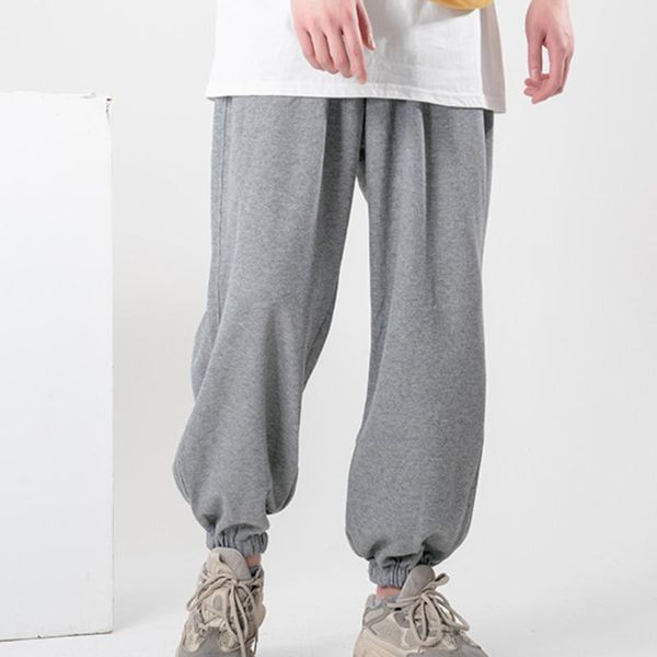 

2020 new winter casual sweatpants men sport loose hip-hop pants male gray black gym joggers drawstring plus size moda masculina