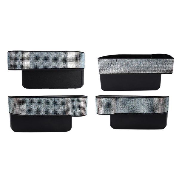 

car seat catcher gap filler organizer side slit pocket coin side pocket console car organizer storage box