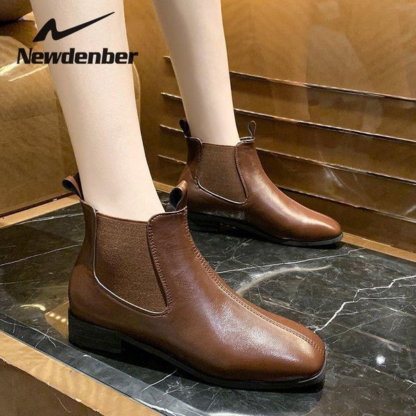 

women's autumn shoe boots 2020 new ladies short boots non-slip women's ankle british style black brown women boot botas