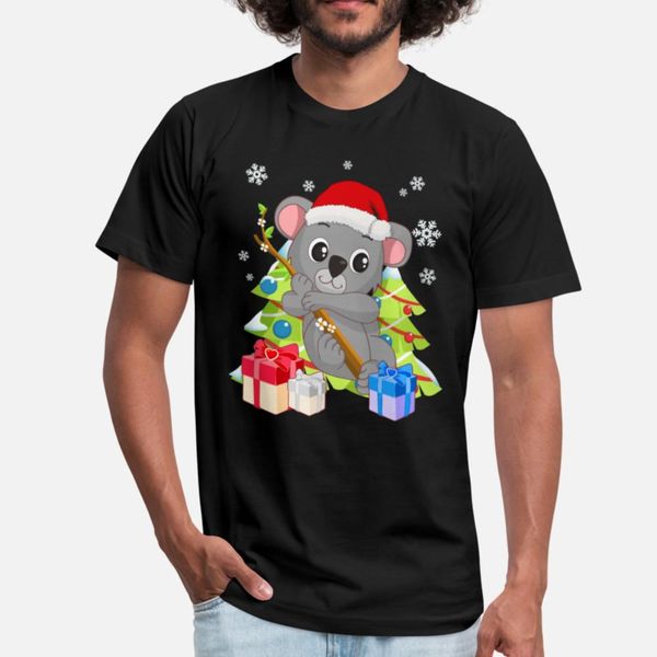 

santa climbing koala bear christmas t-shirt designers graphic t shirt fun black custom tracksuit hoodie sweatshirt