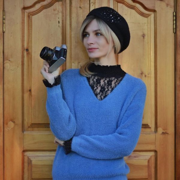 

women pullovers and sweaters lace stiching knitted womens white sweater faulse mink fur soft female jumper pull femme, White;black