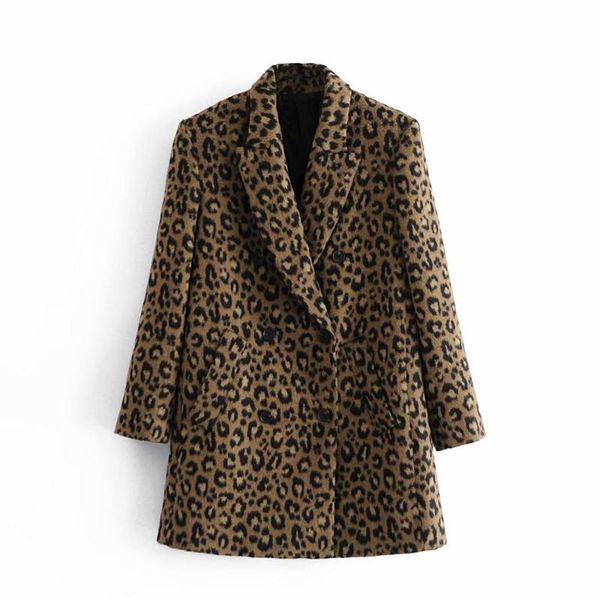 

2021 autumn winter women tweed coat print button long sleeves jacket female fashion casual women clothes, Black