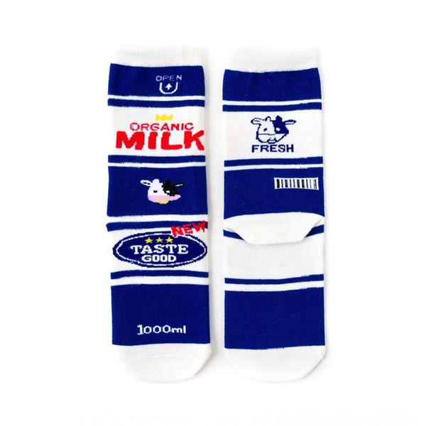 

kedny autumn letter winter creative fashion brand milk illustration mid-calf tomato cotton tomato women's socks and cotton socks hrqhu, Black
