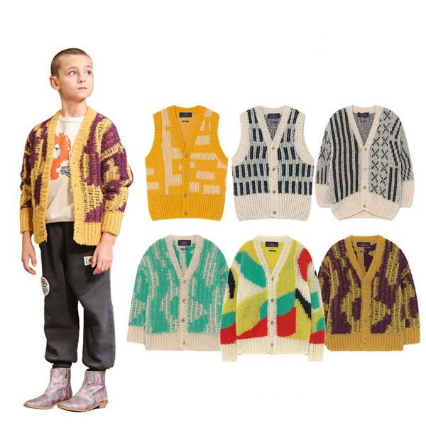 

tao autumn winter knit coat kids cardigan for boy girl brand design toddler casual coats winter clothing 201109, Blue;gray