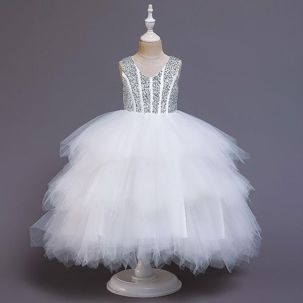 

kids dresses for girls lace cake tutu party princess baby girl dress for 3 12 years old evening wedding party prom show costume sqchau, Red;yellow