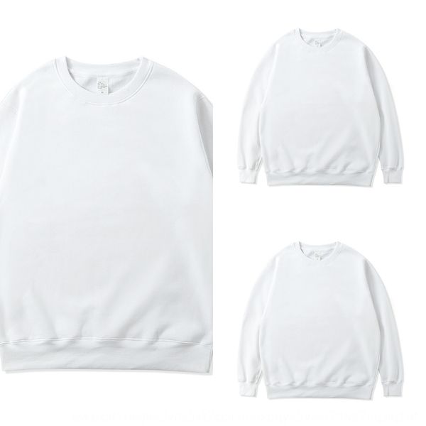 

las men's clothing autumn and winter new sweater sweatersolid color plush thickening oversize loose round neck men's sweater fashi, Black