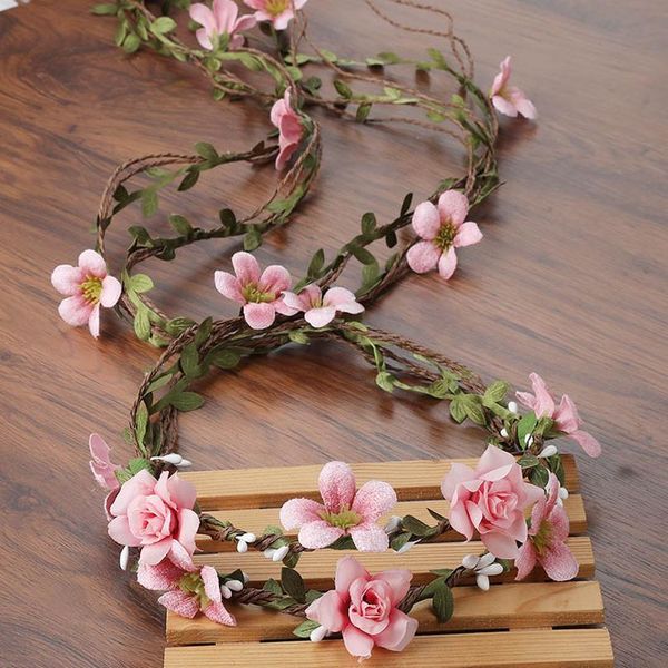 

haimeikang flower head wreath white bridal headpiece hairbands wedding hair accessories flower crown women h qylndi