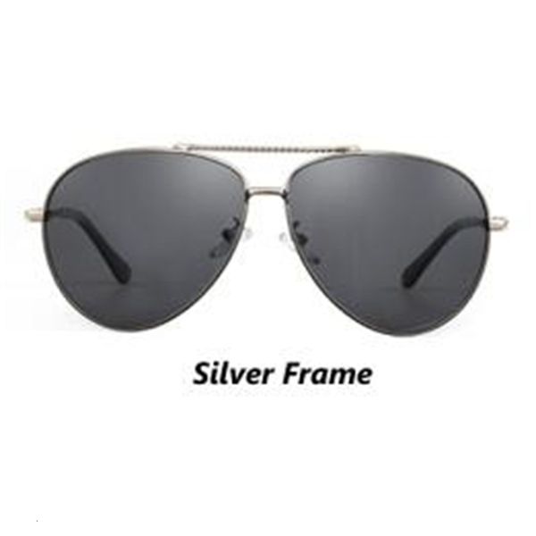 

2021 new men polarized sunglasses 7 colors metal frame uv400 male driving glasses with box 5nrp, White;black