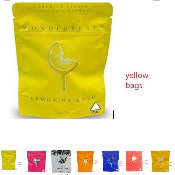 

california bags 3.5g 10x12.4cm bags childproof sf oz lemon mylar kush wonderbrett wmtpgs bdedome